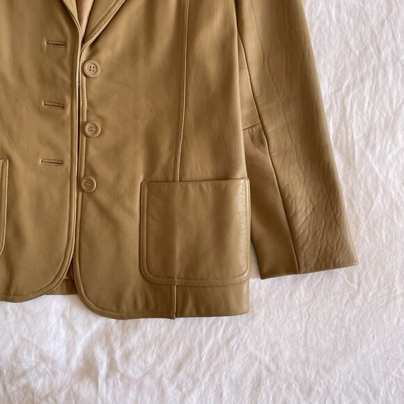 Vintage 90s Jones New York Leather Jacket - Picture 4 of 8